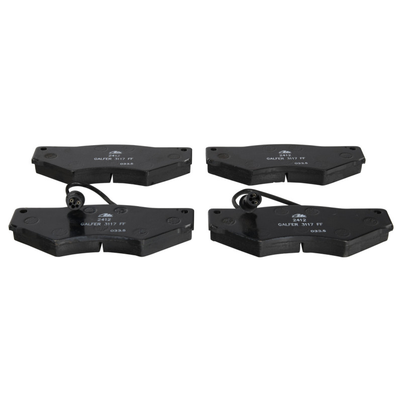 Jeu de quatre plaquettes de frein à disque ATE