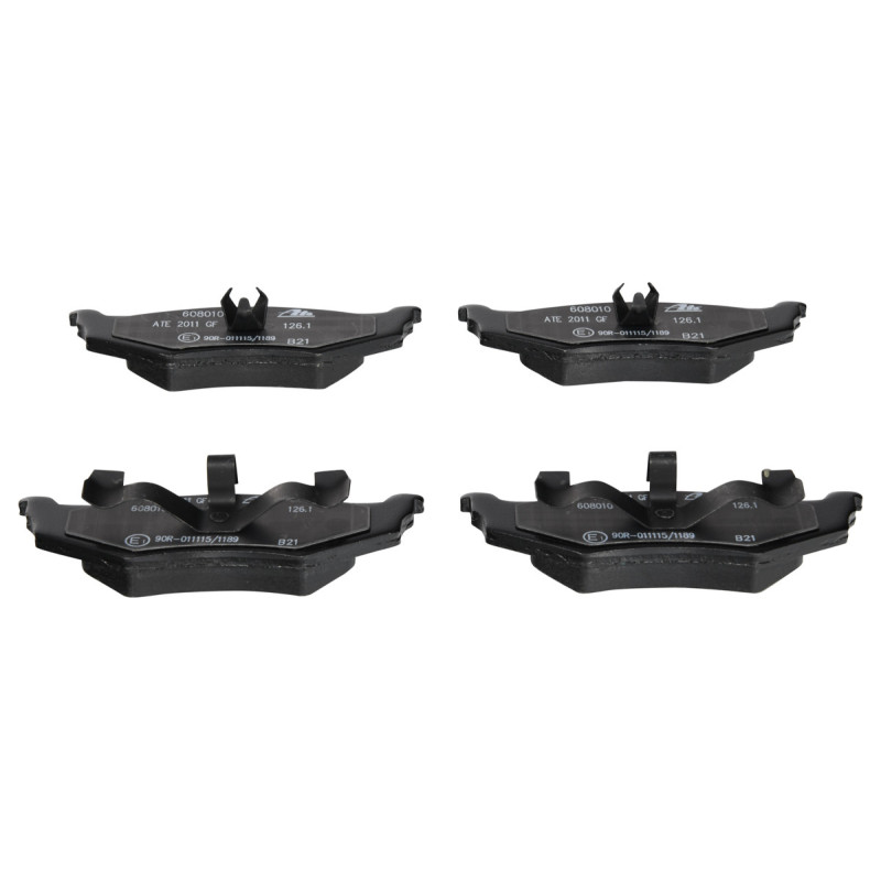 Jeu de quatre plaquettes de frein à disque ATE