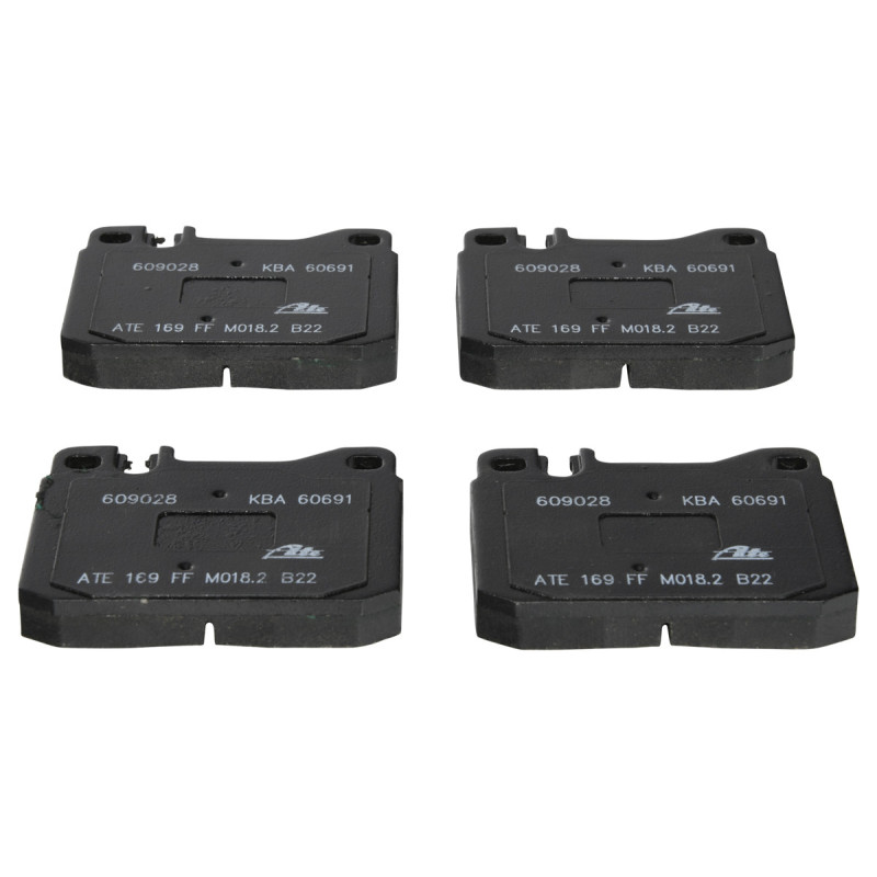 Jeu de quatre plaquettes de frein à disque ATE