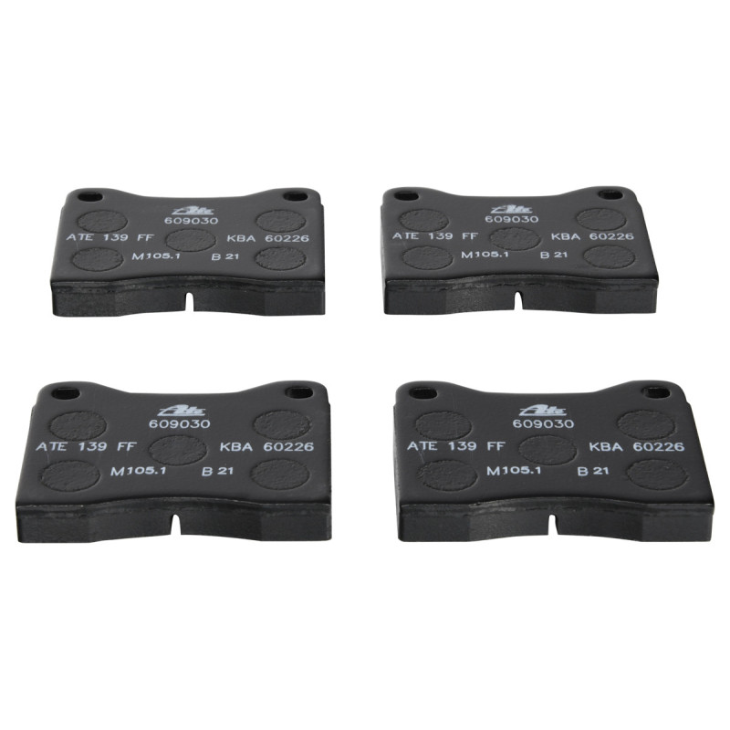 Jeu de quatre plaquettes de frein à disque ATE