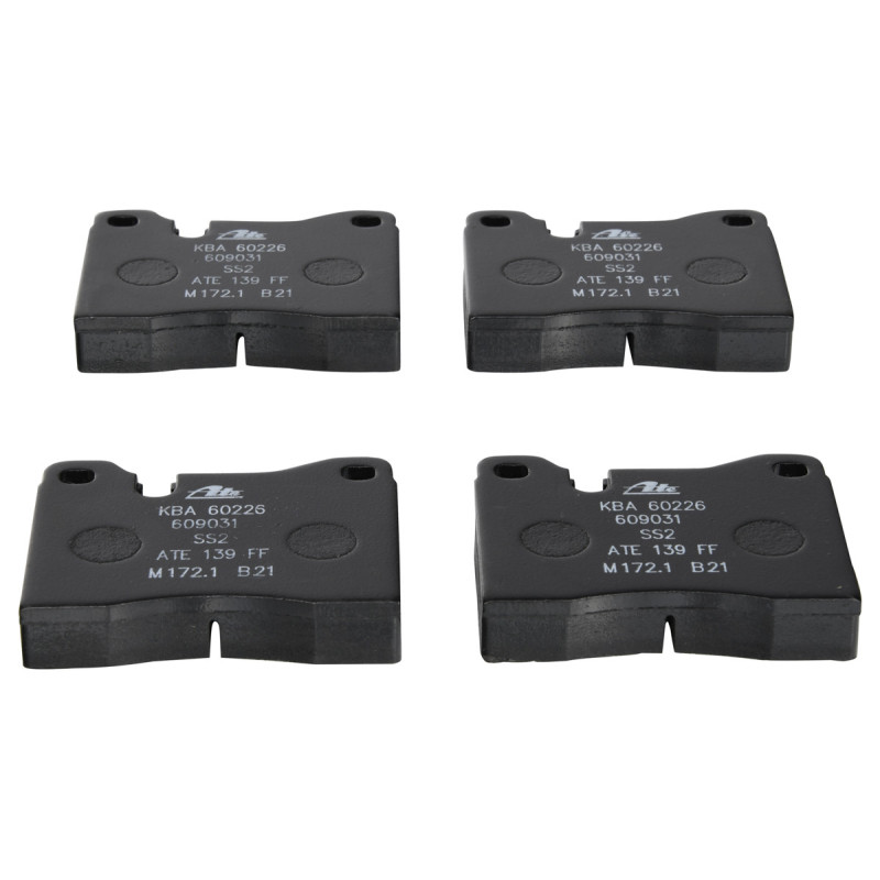 Jeu de quatre plaquettes de frein à disque ATE