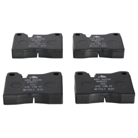 Jeu de quatre plaquettes de frein à disque ATE