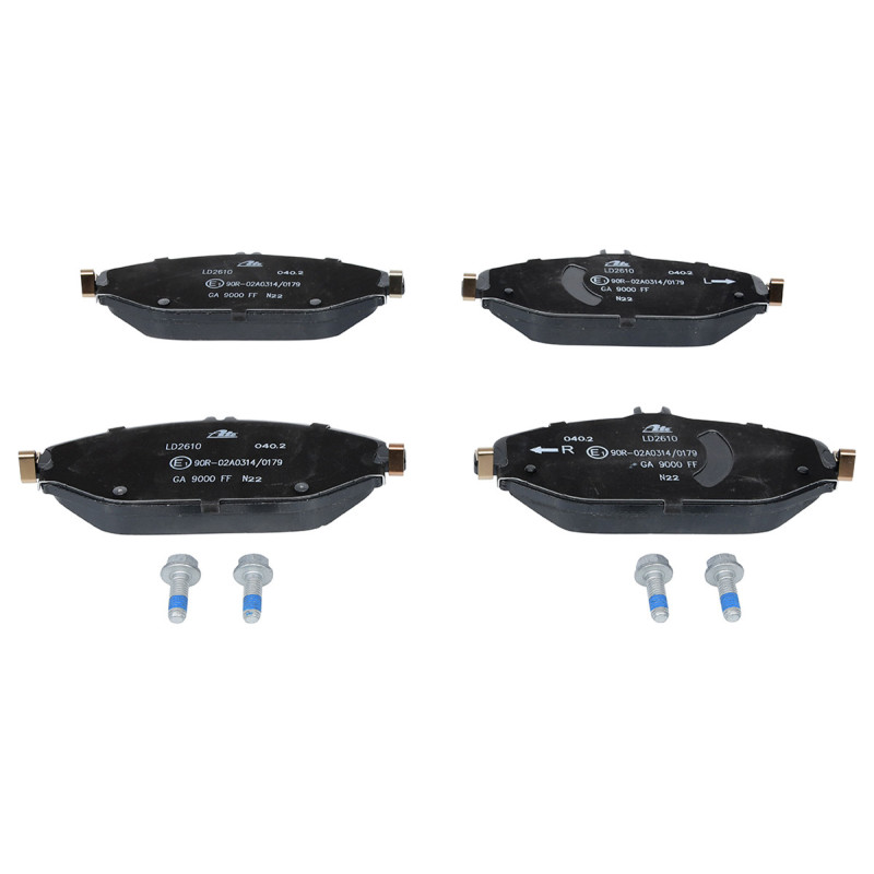 Jeu de quatre plaquettes de frein à disque ATE