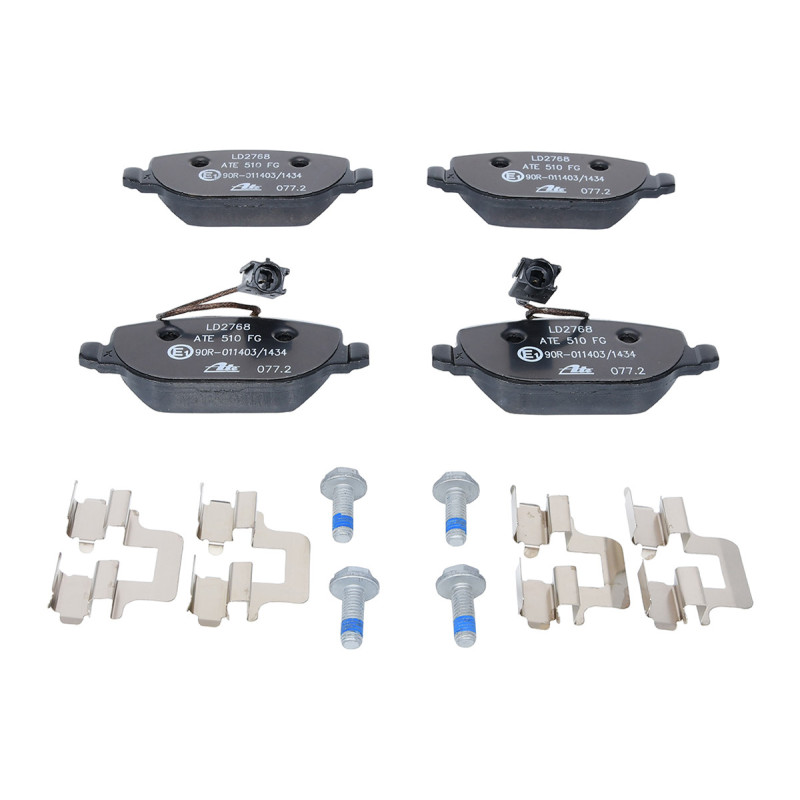 Jeu de quatre plaquettes de frein à disque ATE