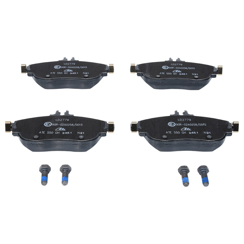 Jeu de quatre plaquettes de frein à disque ATE