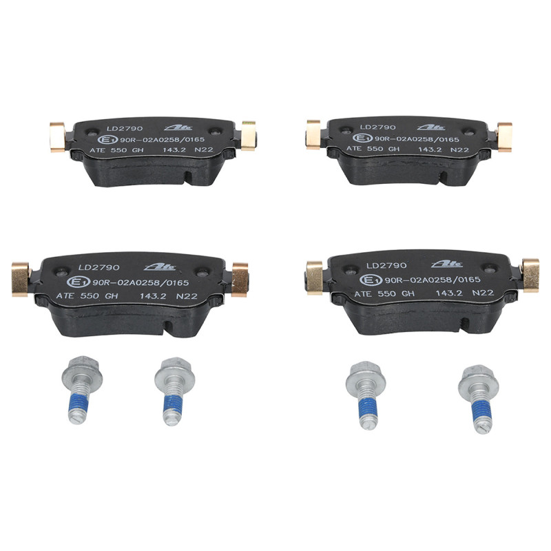 Jeu de quatre plaquettes de frein à disque ATE