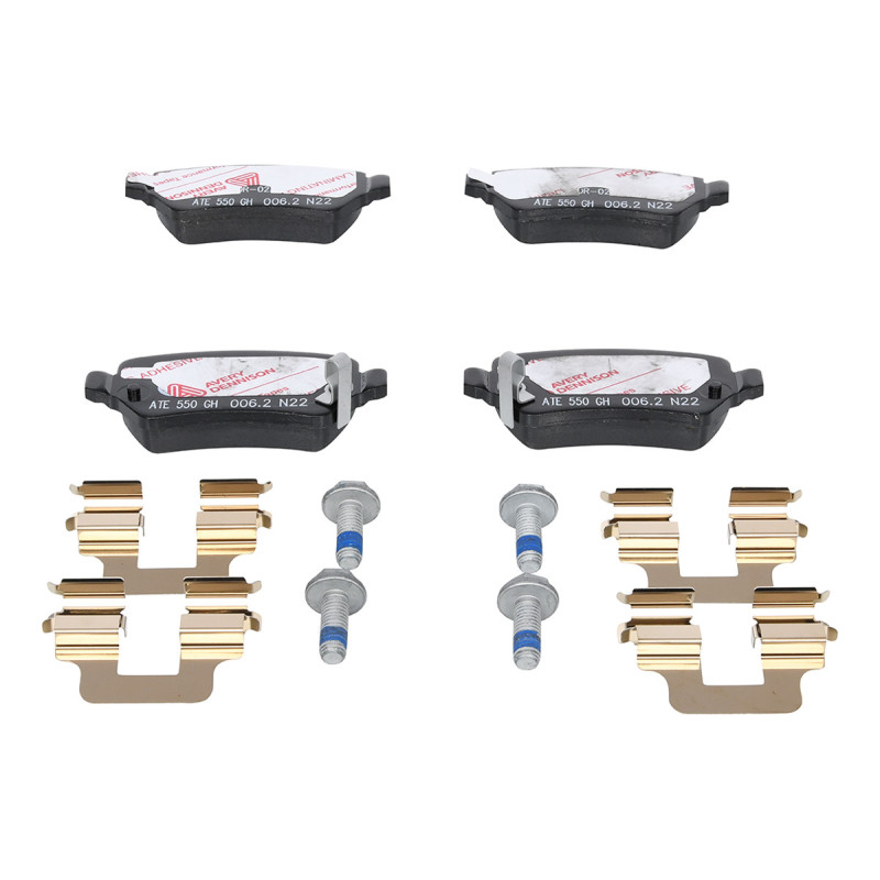 Jeu de quatre plaquettes de frein à disque ATE