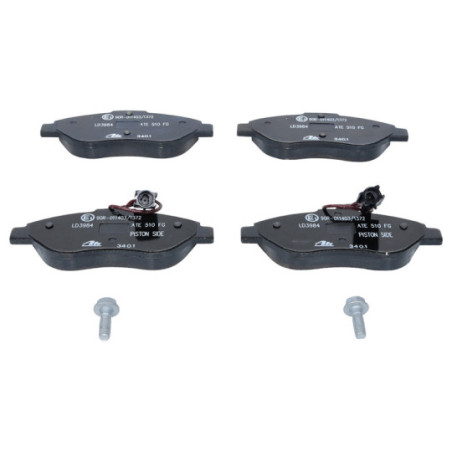 Jeu de quatre plaquettes de frein à disque ATE