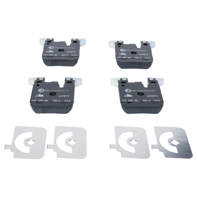 Jeu de quatre plaquettes de frein à disque ATE