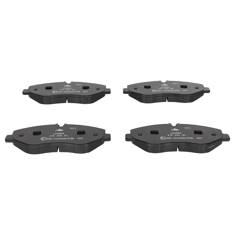 Jeu de quatre plaquettes de frein à disque ATE