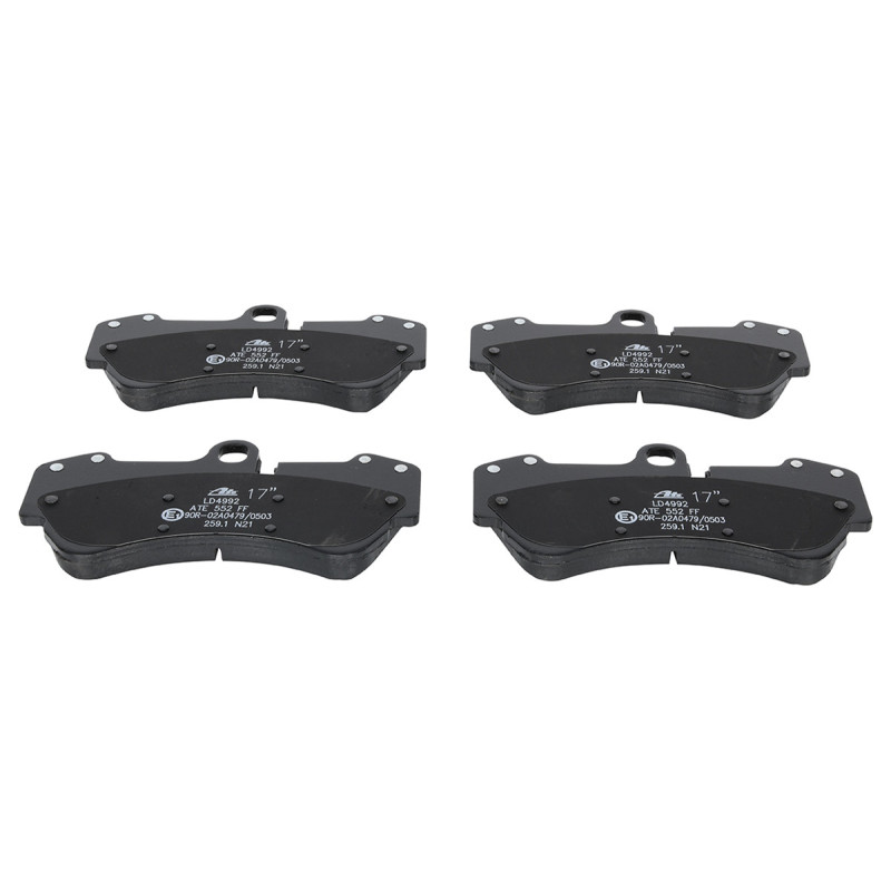 Jeu de quatre plaquettes de frein à disque ATE
