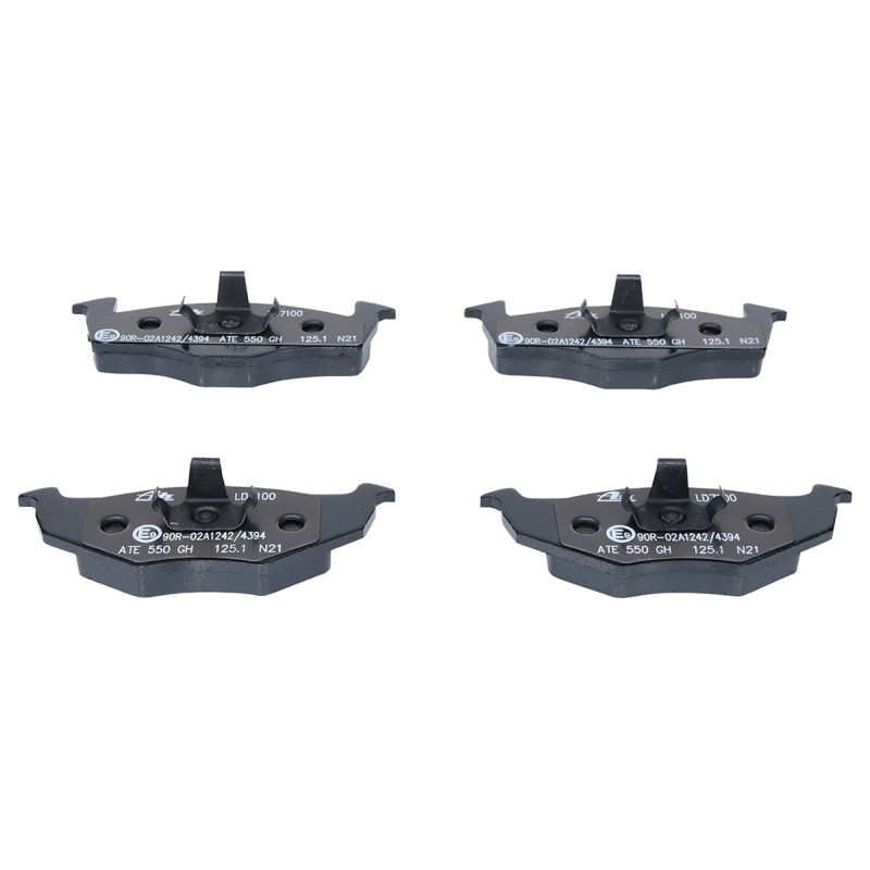 Jeu de quatre plaquettes de frein à disque ATE