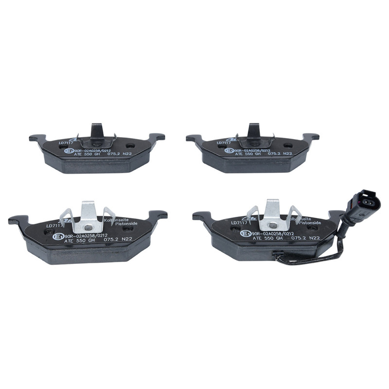 Jeu de quatre plaquettes de frein à disque ATE