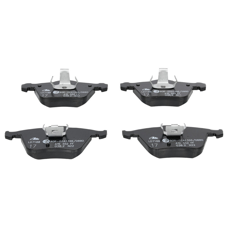 Jeu de quatre plaquettes de frein à disque ATE