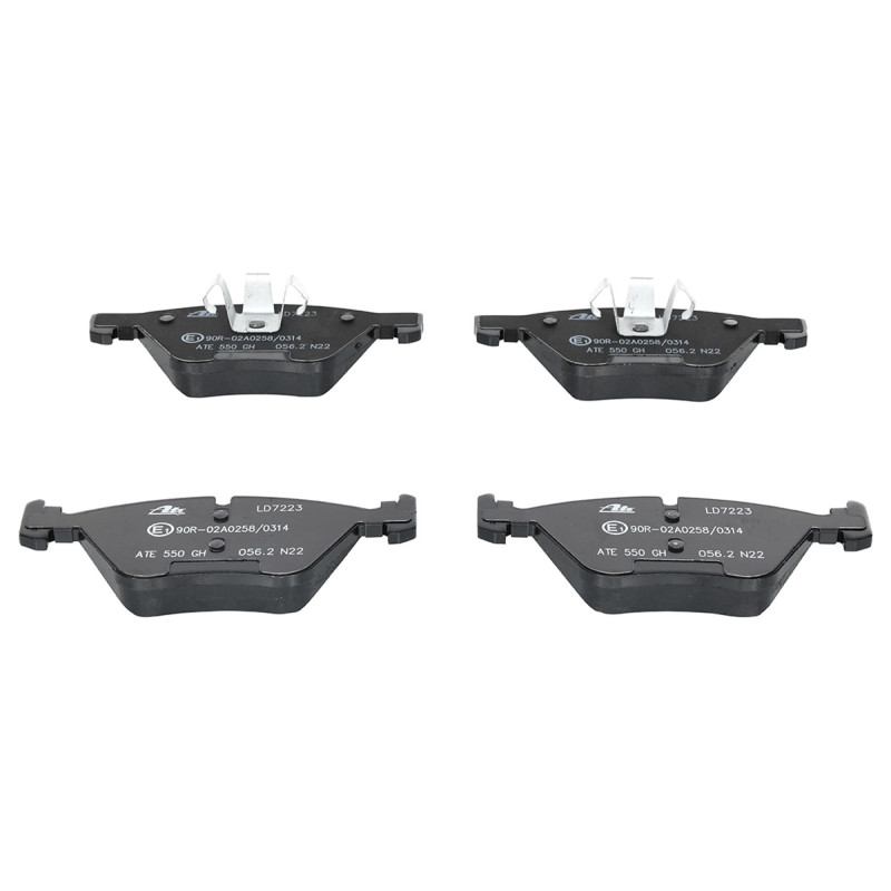 Jeu de quatre plaquettes de frein à disque ATE