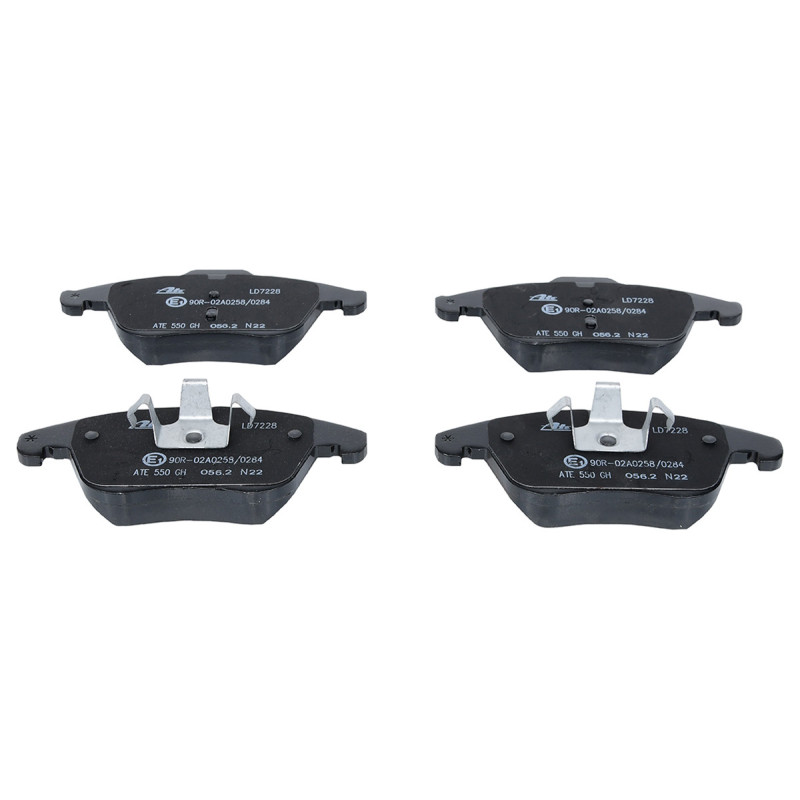 Jeu de quatre plaquettes de frein à disque ATE