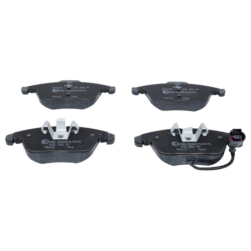 Jeu de quatre plaquettes de frein à disque ATE