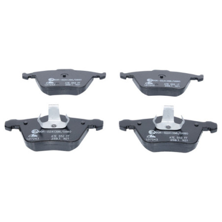 Jeu de quatre plaquettes de frein à disque ATE