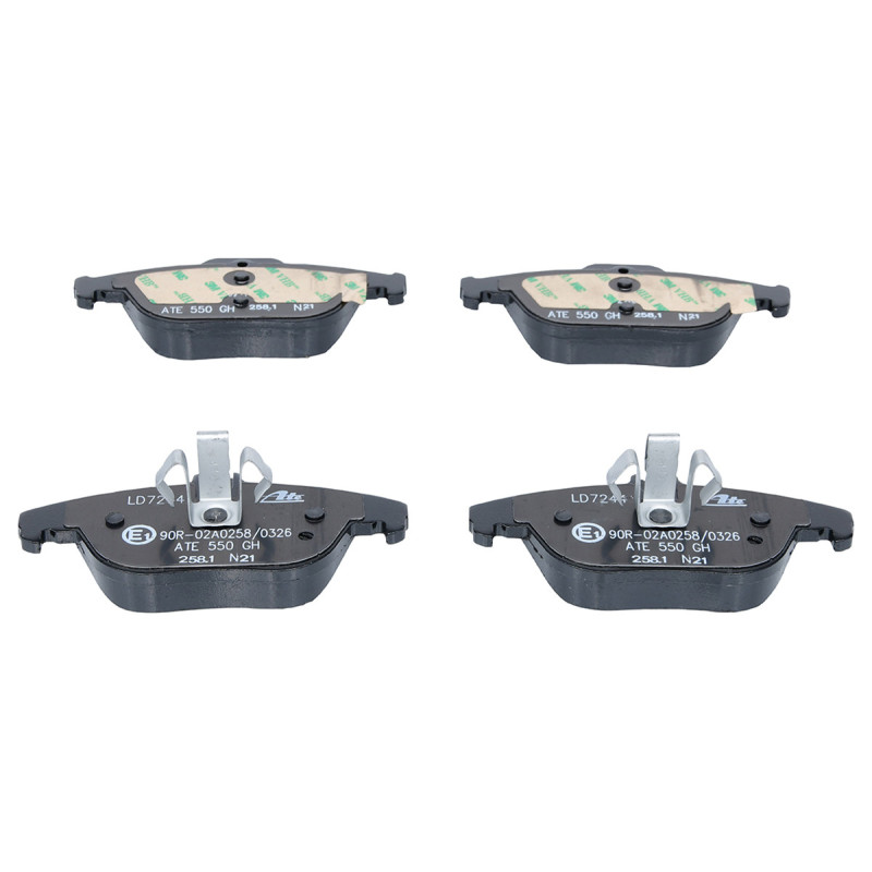 Jeu de quatre plaquettes de frein à disque ATE