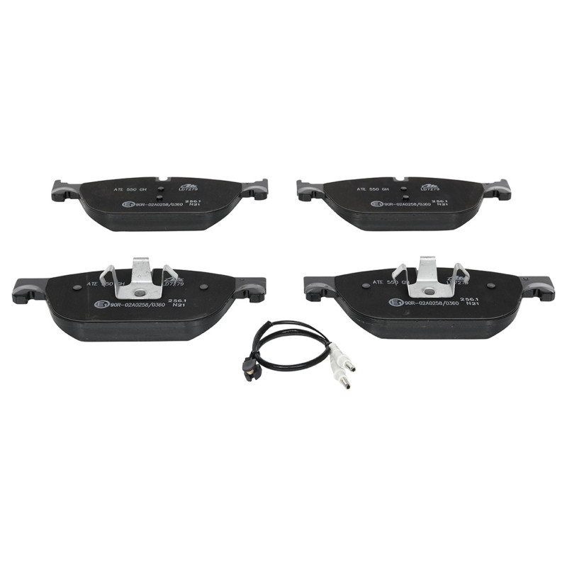 Jeu de quatre plaquettes de frein à disque ATE
