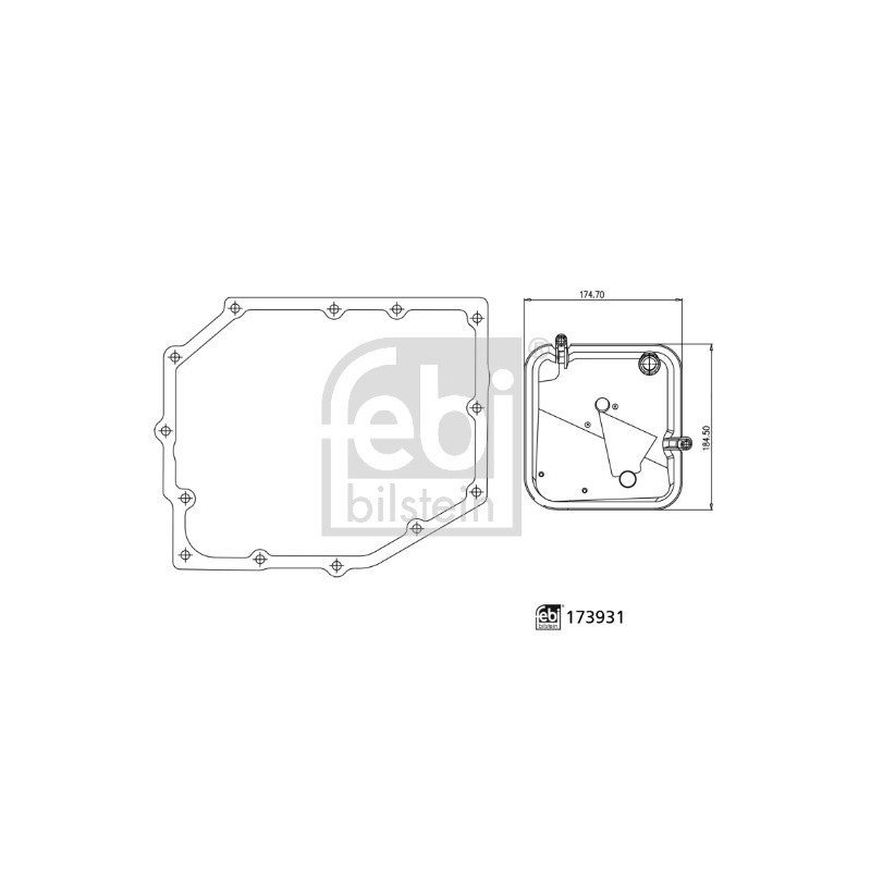 Kit de filtres hyrauliques (transmission auto) FEBI BILSTEIN
