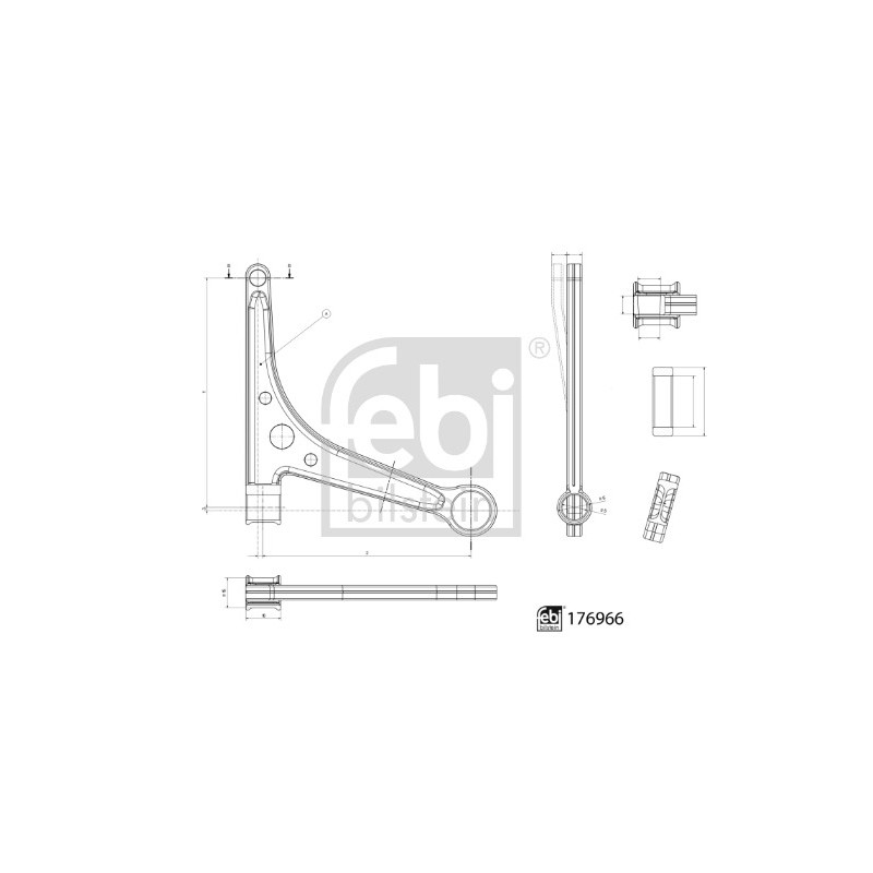 Triangle de suspension FEBI BILSTEIN