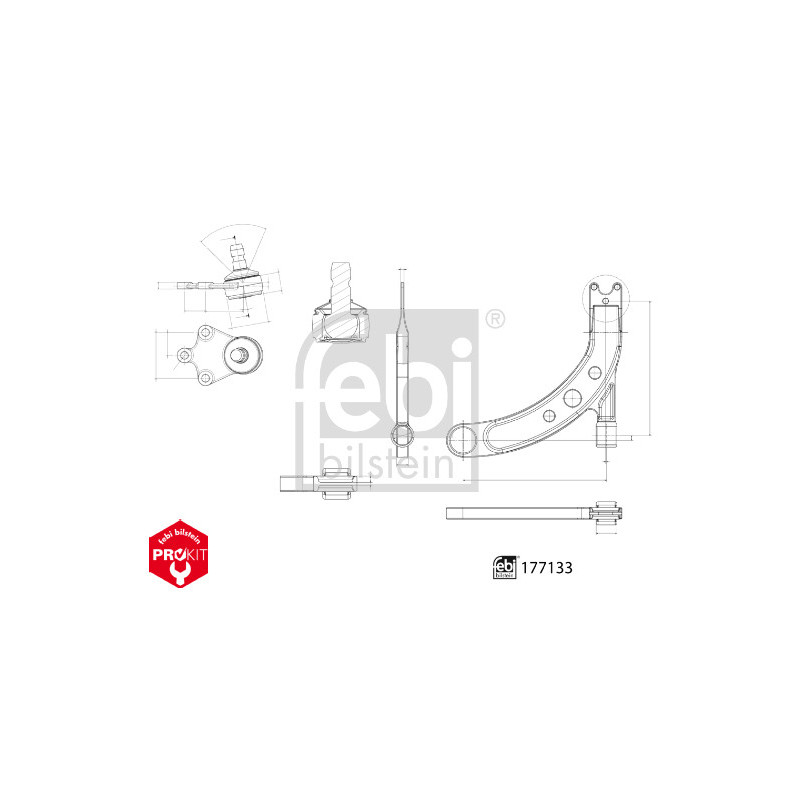 Triangle de suspension FEBI BILSTEIN