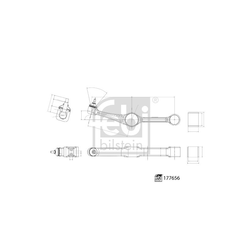 Triangle de suspension FEBI BILSTEIN
