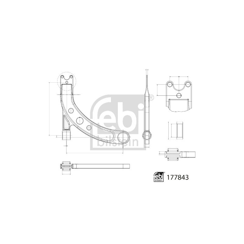 Triangle de suspension FEBI BILSTEIN