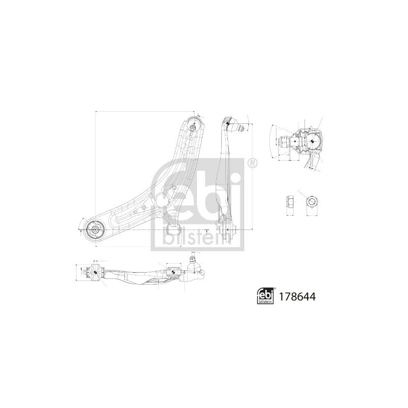 Triangle de suspension FEBI BILSTEIN
