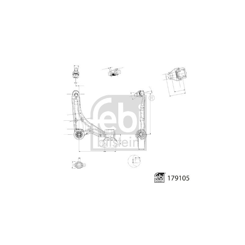 Triangle de suspension FEBI BILSTEIN