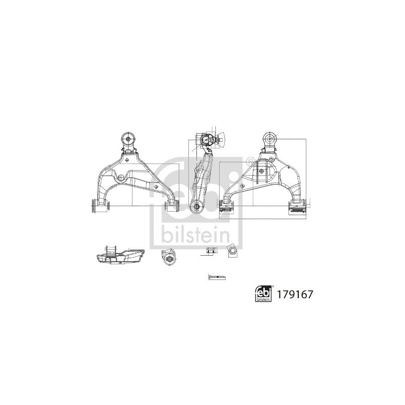 Triangle de suspension FEBI BILSTEIN
