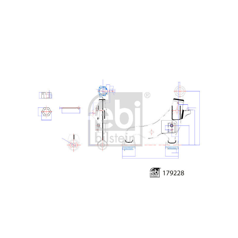 Triangle de suspension FEBI BILSTEIN