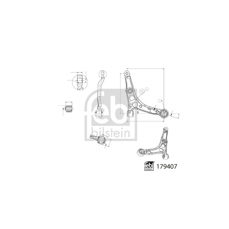 Triangle de suspension FEBI BILSTEIN