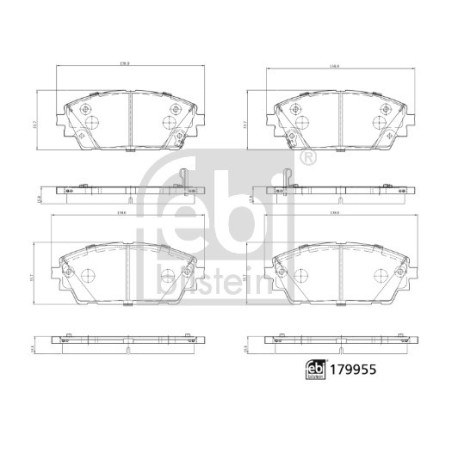 Jeu de quatre plaquettes de...