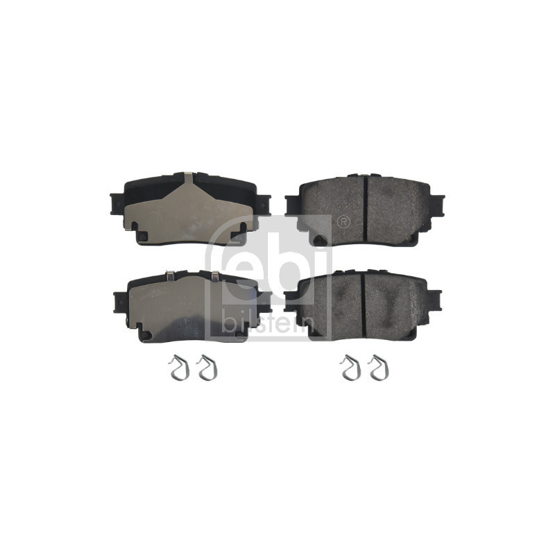 Jeu de quatre plaquettes de frein à disque FEBI BILSTEIN