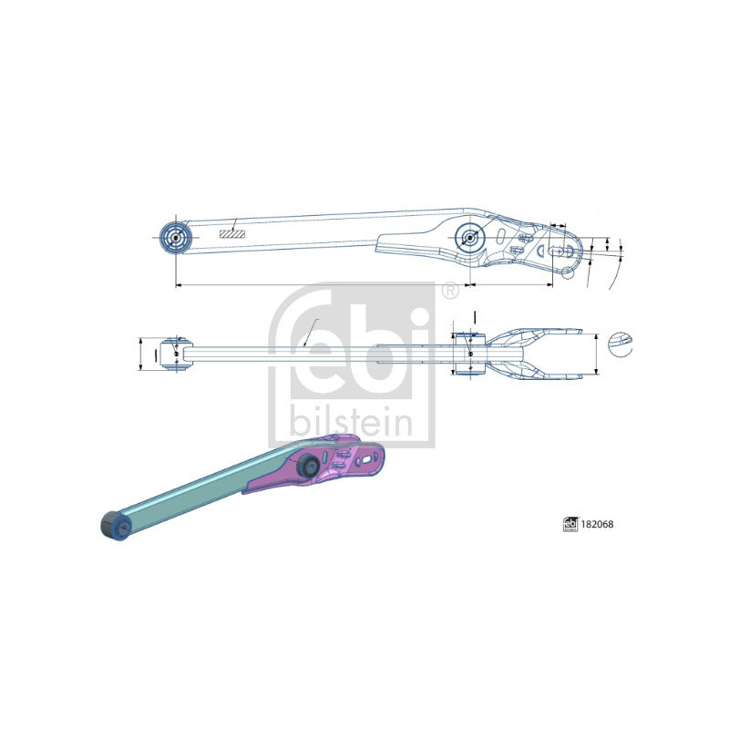 Triangle de suspension FEBI BILSTEIN