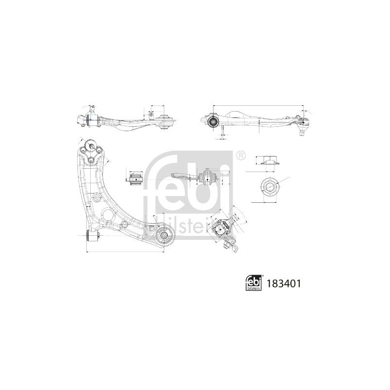 Triangle de suspension FEBI BILSTEIN