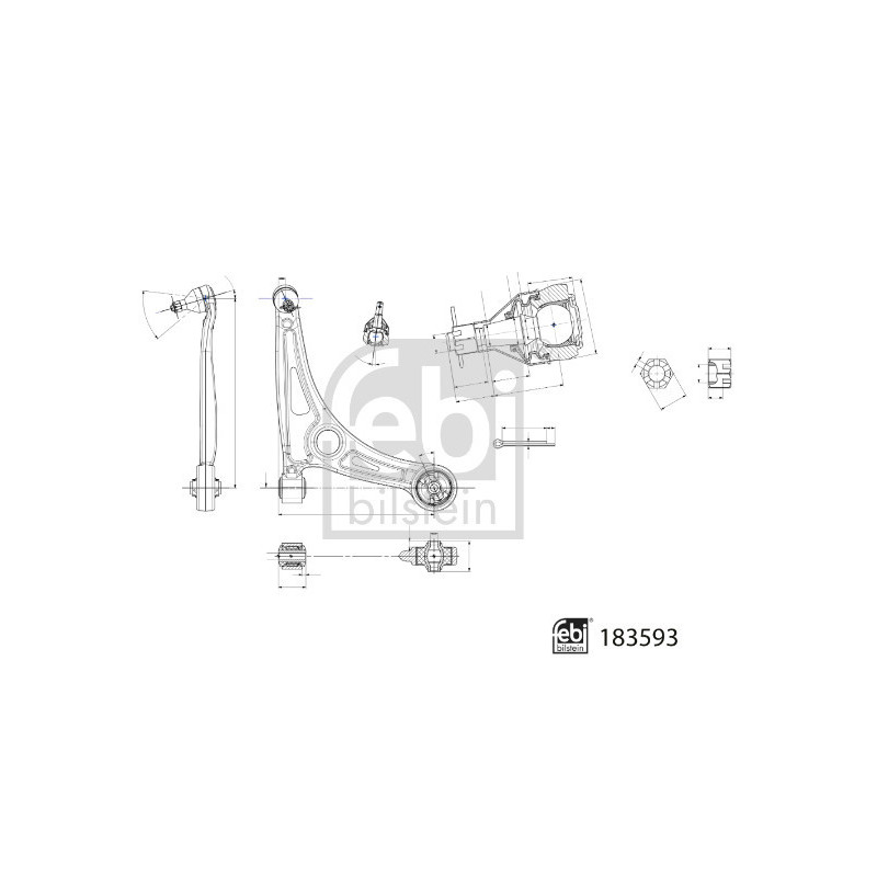Triangle de suspension FEBI BILSTEIN