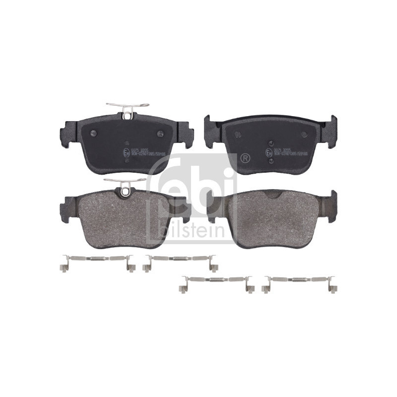 Jeu de quatre plaquettes de frein à disque FEBI BILSTEIN