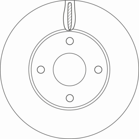 Jeu de 2 disques de frein TRW