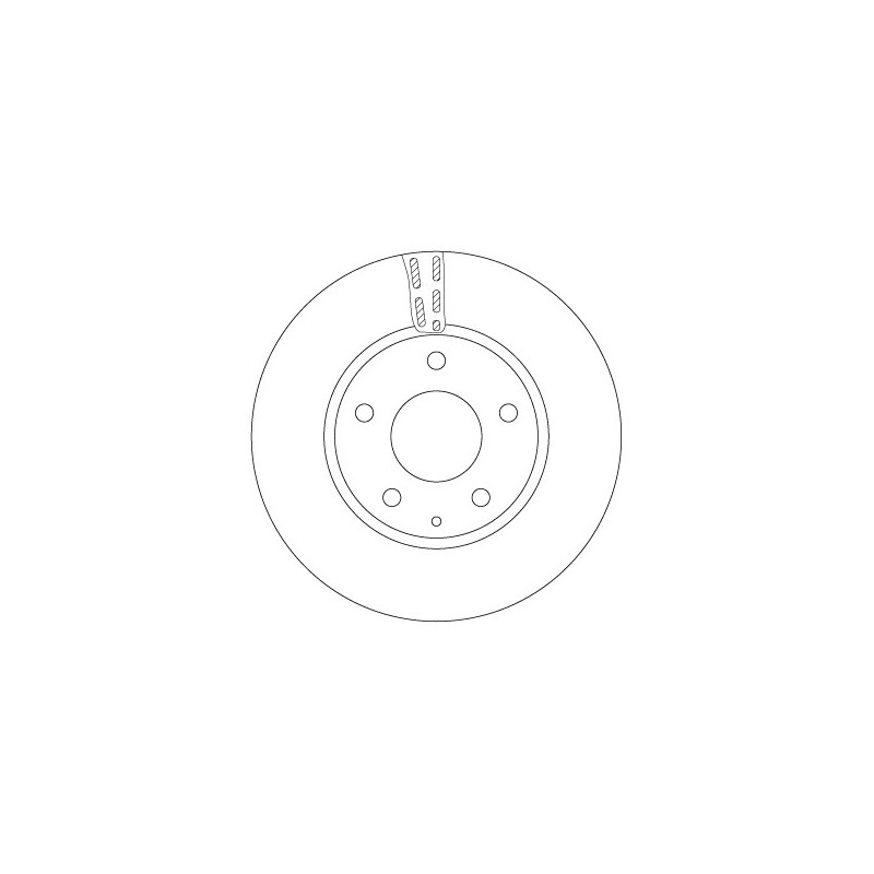 Jeu de 2 disques de frein TRW