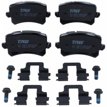 Jeu de quatre plaquettes de frein à disque TRW