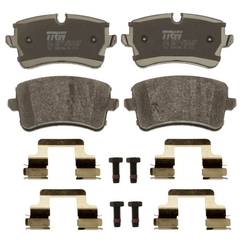 Jeu de quatre plaquettes de frein à disque TRW