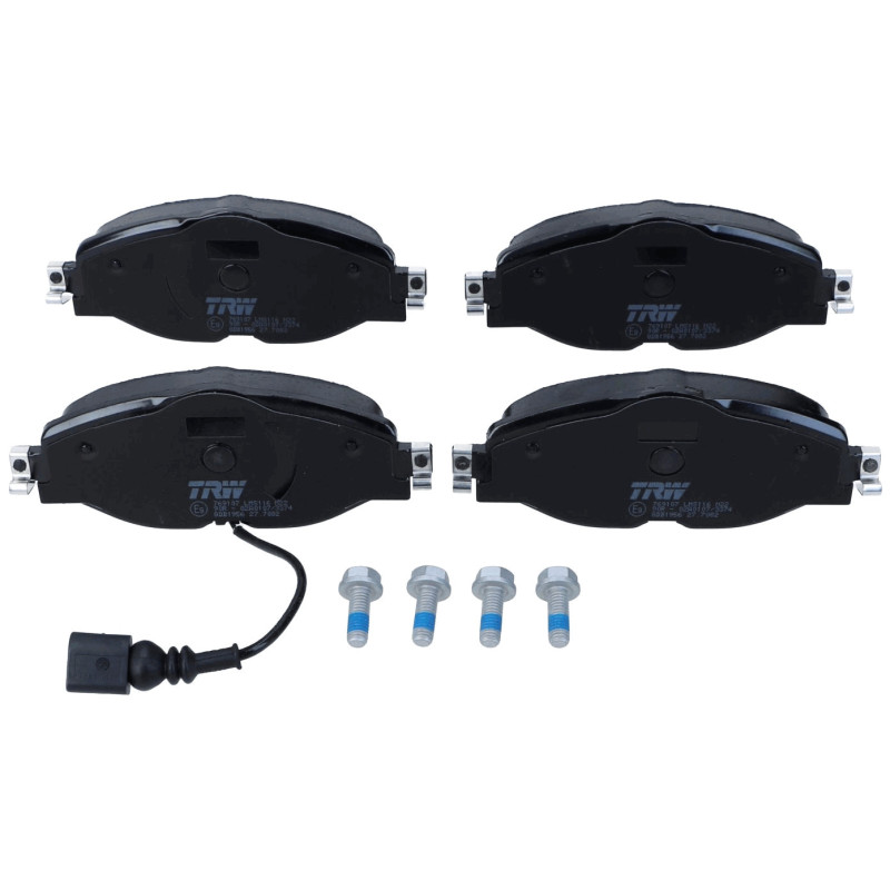 Jeu de quatre plaquettes de frein à disque TRW