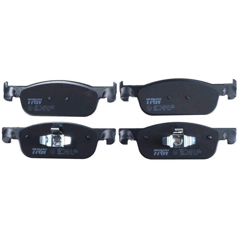 Jeu de quatre plaquettes de frein à disque TRW