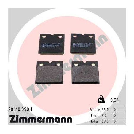 Jeu de plaquettes de frein...