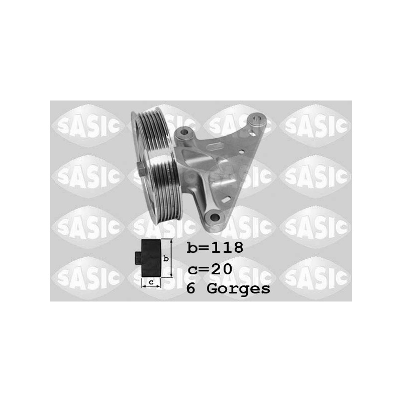 Galet enrouleur (courroie d'accessoire) SASIC