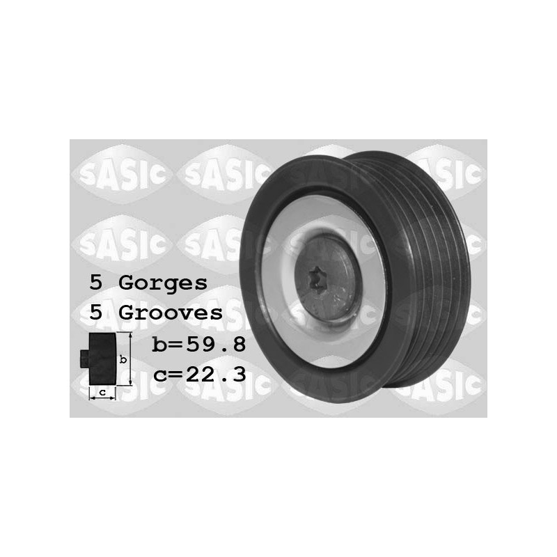 Galet enrouleur (courroie d'accessoire) SASIC