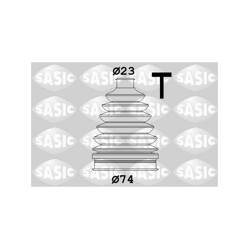 Jeu de joints-soufflets (Cardan) SASIC